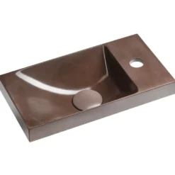Pesuallas Interia Agos 40x22cm, vasen/oikea, betoni