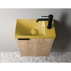Pesuallas Interia Agos 40x22cm, vasen/oikea, betoni