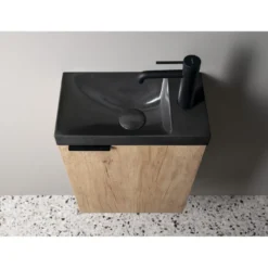 Pesuallas Interia Agos 40x22cm, vasen/oikea, betoni