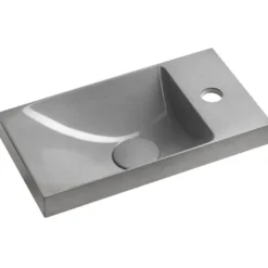 Pesuallas Interia Agos 40x22cm, vasen/oikea, betoni
