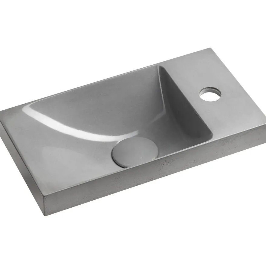 Pesuallas Interia Agos 40x22cm, vasen/oikea, betoni