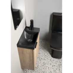 Pesuallas Interia Agos 40x22cm, vasen/oikea, betoni