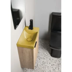 Pesuallas Interia Agos 40x22cm, vasen/oikea, betoni