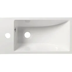 Pesuallas Interia Ariana SM012, komposiittikivi, vasenkätinen, 500 X 250 x 100 mm, valkoinen
