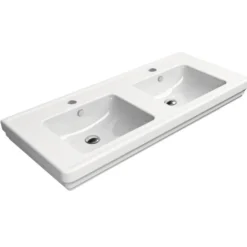 Pesuallas Interia Classic 125x54cm, ExtraGlaze-pinnoite, valkoinen
