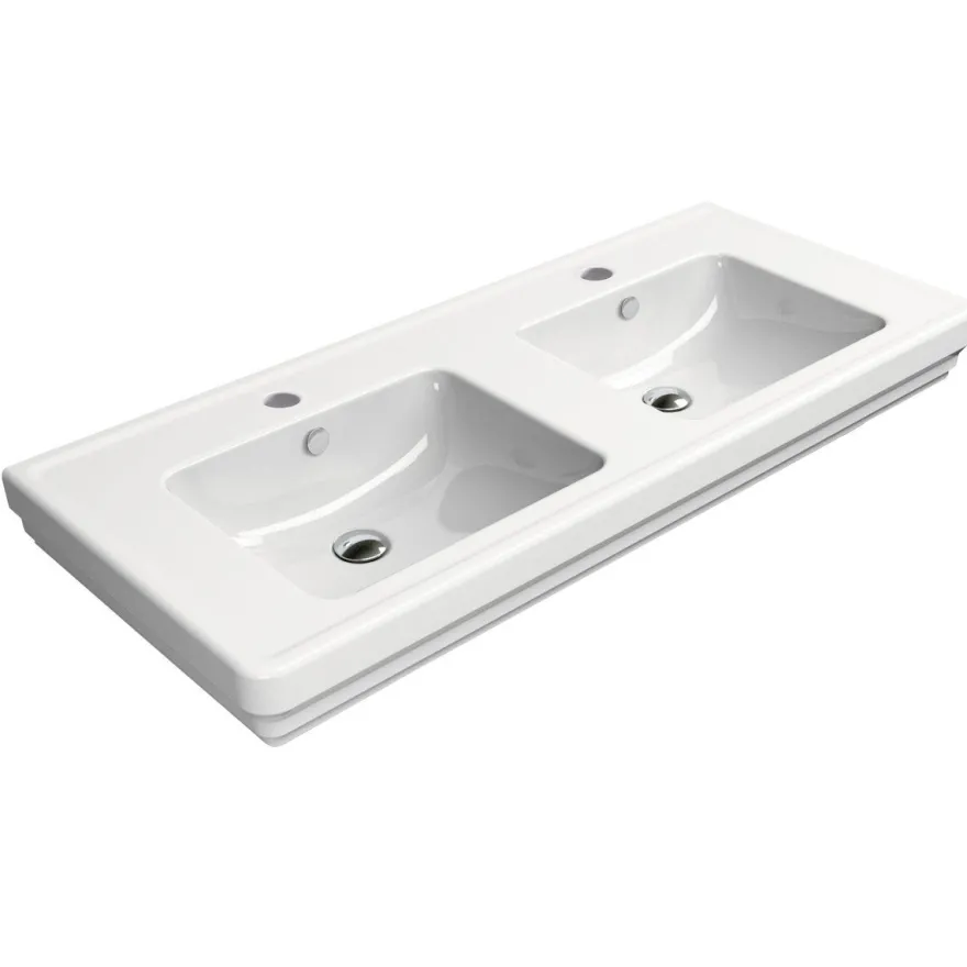 Pesuallas Interia Classic 125x54cm, ExtraGlaze-pinnoite, valkoinen