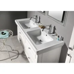 Pesuallas Interia Classic 125x54cm, ExtraGlaze-pinnoite, valkoinen