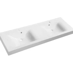 Pesuallas Interia Flavia 150x50 cm, kaksoisallas, valkoinen