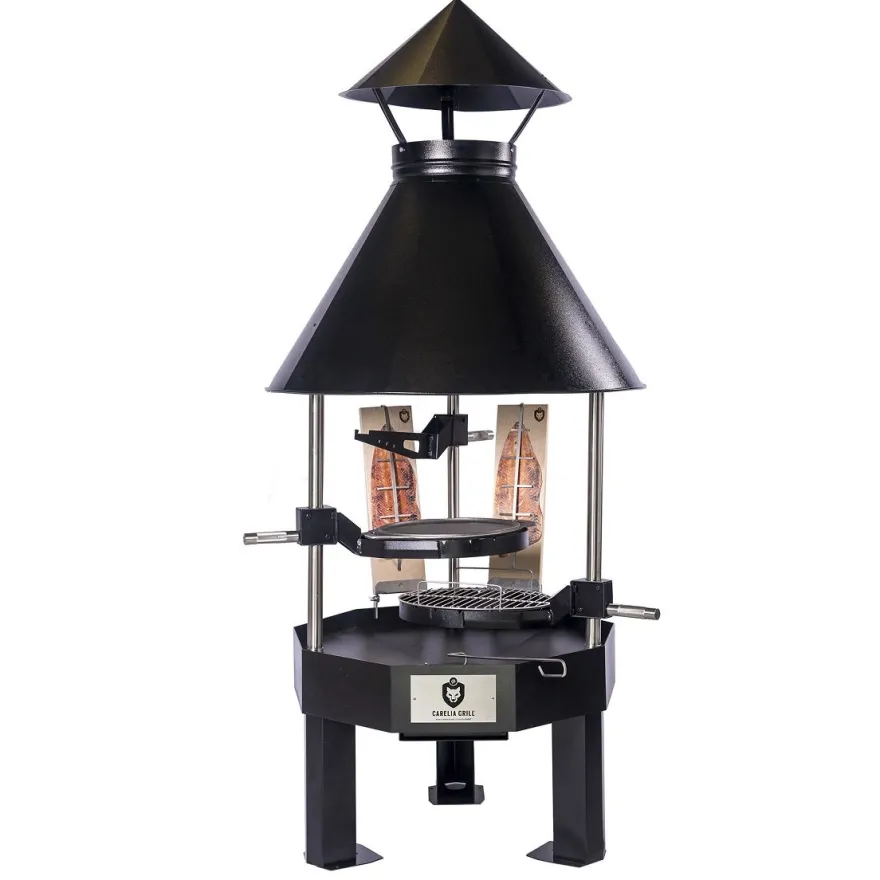 Pihagrilli Carelia Grill® 9K-80 Premium, matala, musta