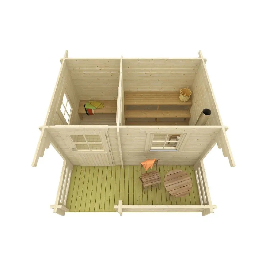 Pihasauna Skan Holz, 7.7 + 4.5m²