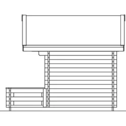 Pihasauna Skan Holz, 7.7 + 4.5m²