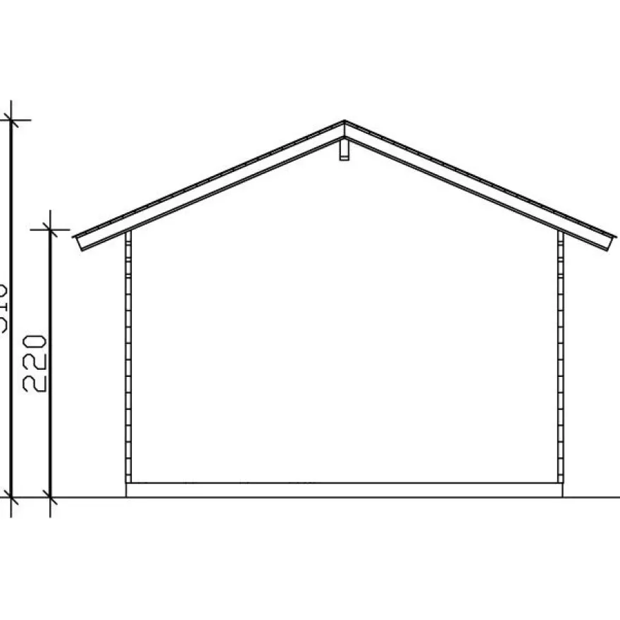 Pihasauna Skan Holz, 7.7 + 4.5m²