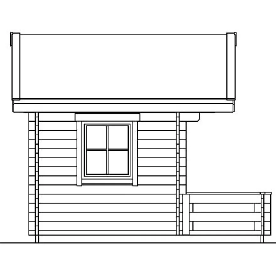 Pihasauna Skan Holz, 7.7 + 4.5m²