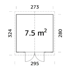 Pihavaja Palmako Dan, 7,5m² EL16-2728