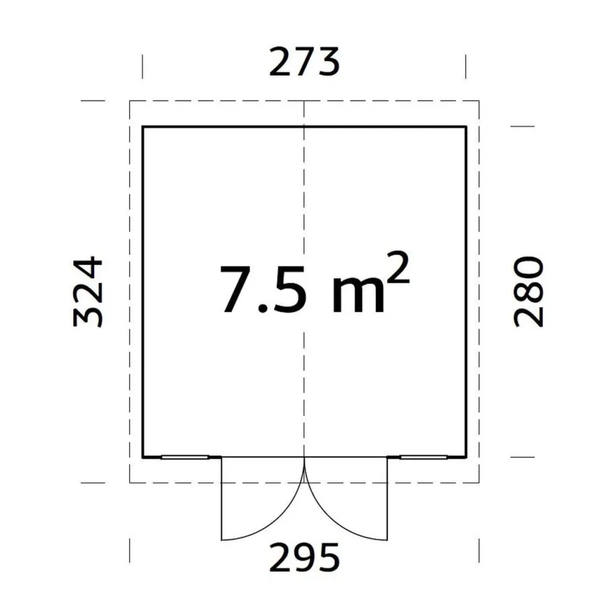 Pihavaja Palmako Dan, 7,5m² EL16-2728