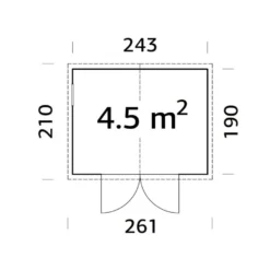 Pihavaja Palmako Dan, 4,5m² EL16-2419