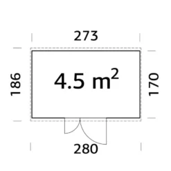 Pihavaja Palmako Leif, 4,5m² EL16-2717