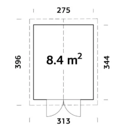 Pihavaja Palmako Martin, 8,4m²