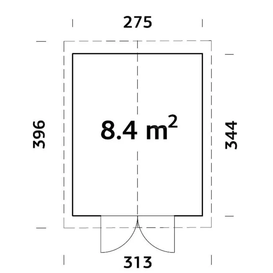Pihavaja Palmako Martin, 8,4m²