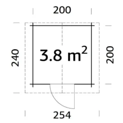 Pihavaja Palmako Vivian, 3,8m² FR28-2222