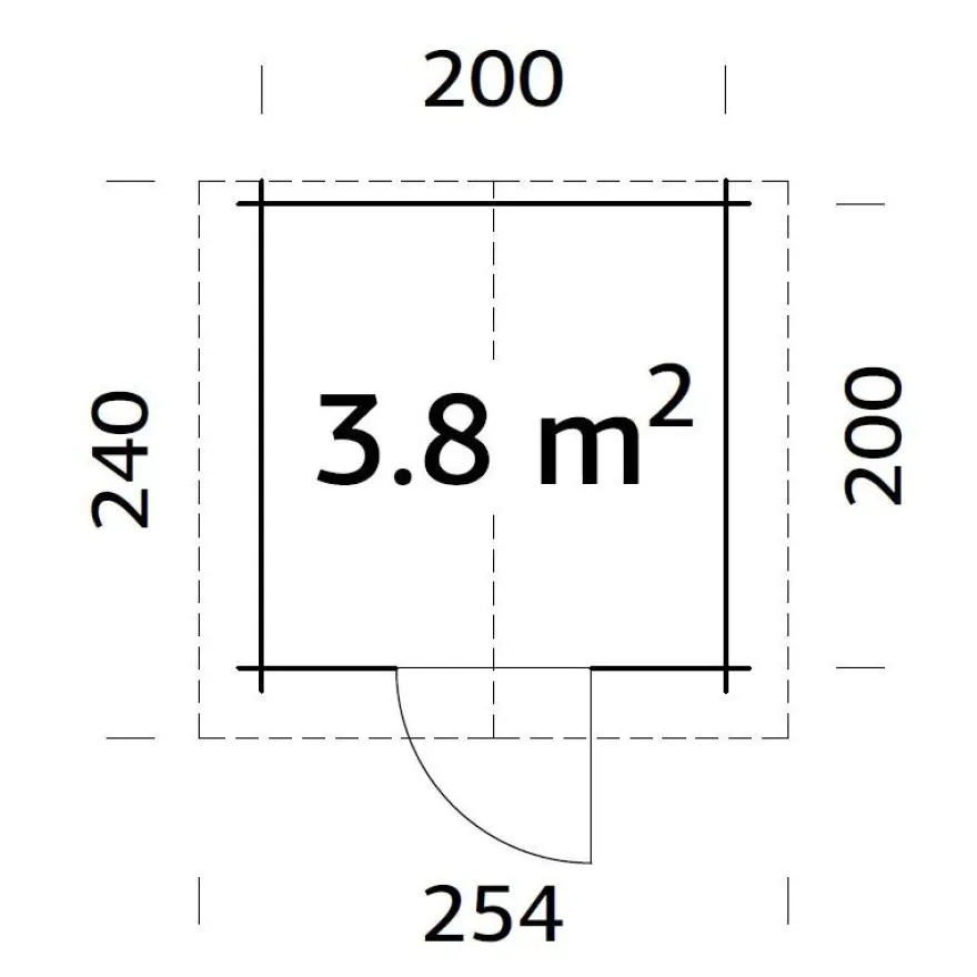 Pihavaja Palmako Vivian, 3,8m² FR28-2222
