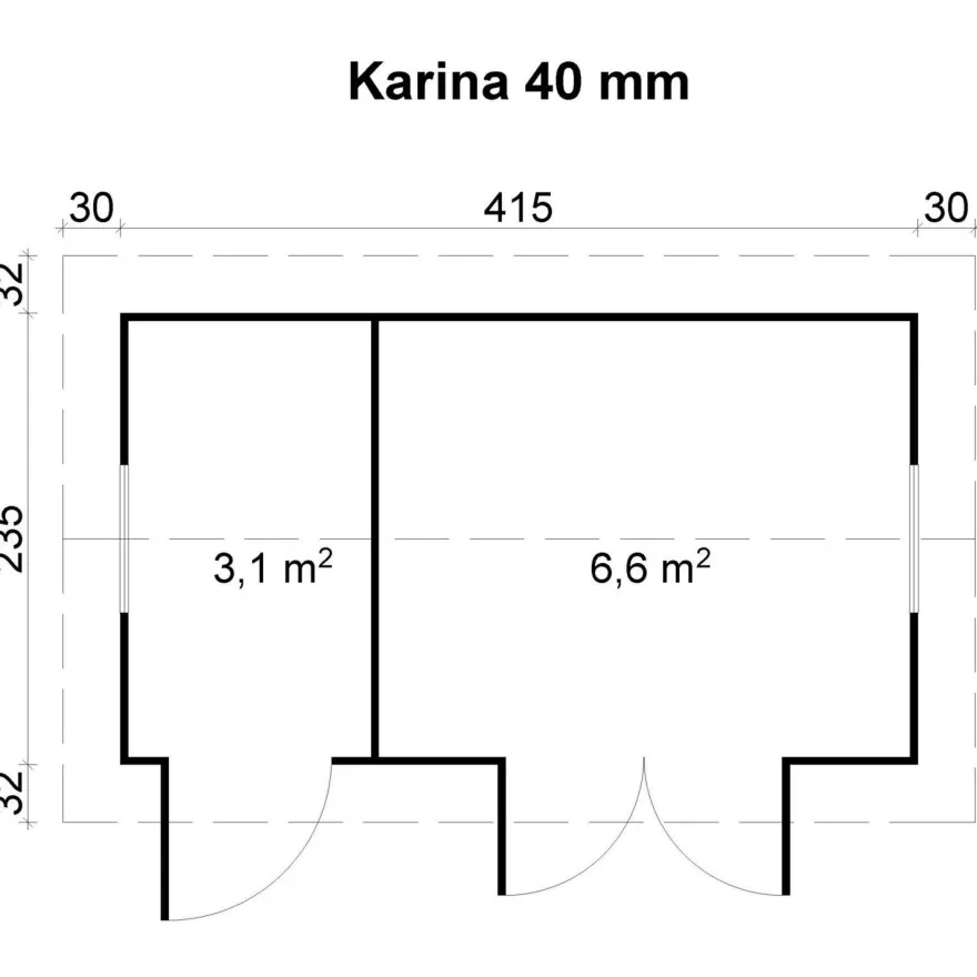 Pihavaja Tene Karina, 9.8m²