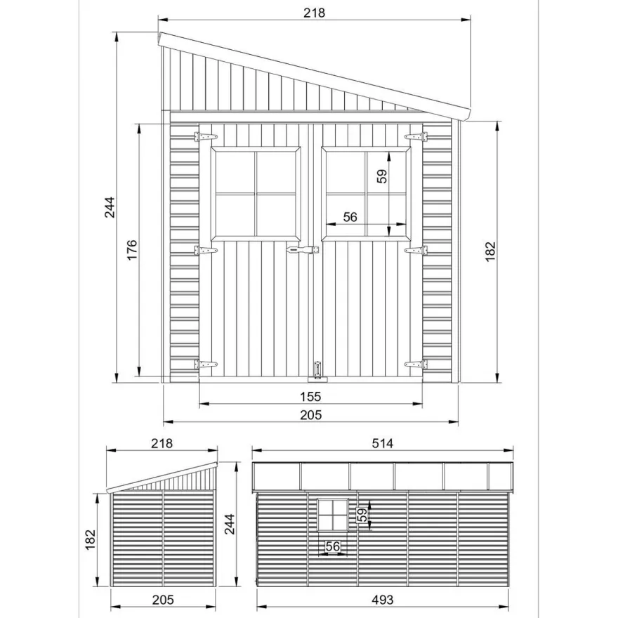Pihavaja Timbela M339A-M341A, eri vaihtoehtoja