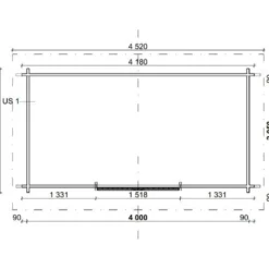 Pihavarasto/lato LP Garden P-S, 8m², pulpettikatto