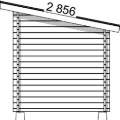 Pihavarasto/lato LP Garden P-S, 8m², pulpettikatto