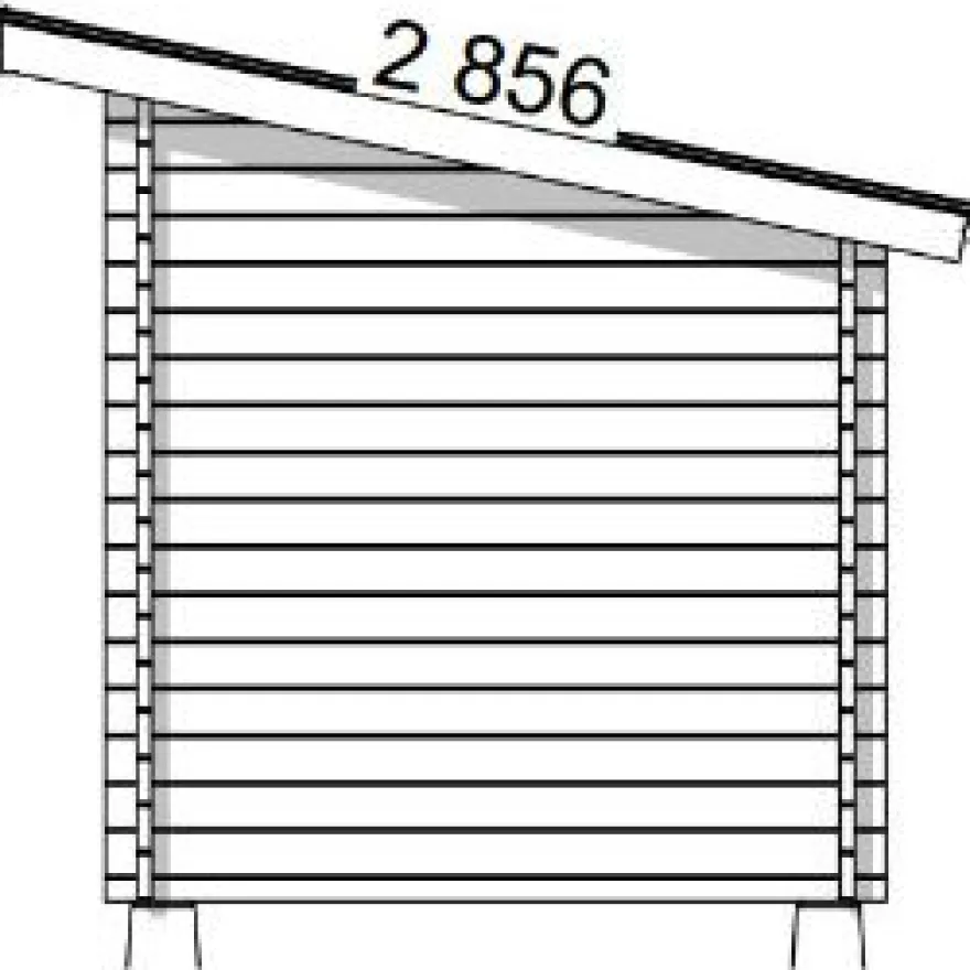 Pihavarasto/lato LP Garden P-S, 8m², pulpettikatto