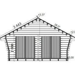 Pihavarasto/lato LP Garden R-XL, 20m², rakomallinen