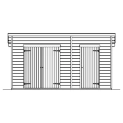 Pihavarasto Skan Holz Flex, 13.5m²