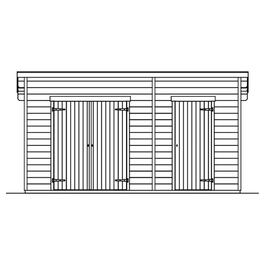 Pihavarasto Skan Holz Flex, 13.5m²