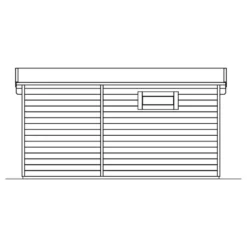 Pihavarasto Skan Holz Flex, 13.5m²