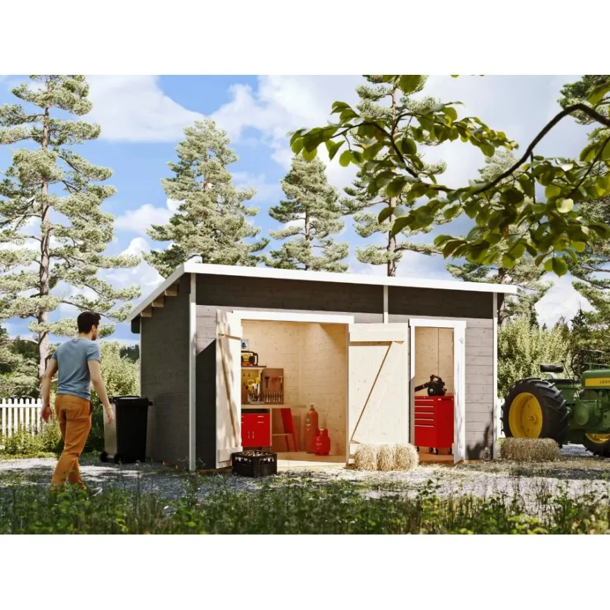 Pihavarasto Skan Holz Flex, 13.5m²