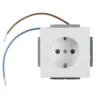 Pistorasia ABB Impressivo - 1S/16A/IP20 UKJ 0X led valkoinen