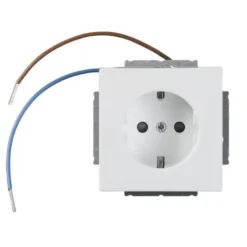 Pistorasia ABB Impressivo - 1S/16A/IP20 UKJ 0X led valkoinen