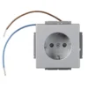Pistorasia ABB Impressivo - 1S/16A/IP20 UKJ 0X led alumiini