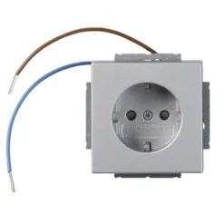 Pistorasia ABB Impressivo - 1S/16A/IP20 UKJ 0X led alumiini