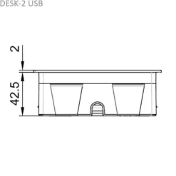 Pistorasia Limente DESK-2 USB, eri värejä