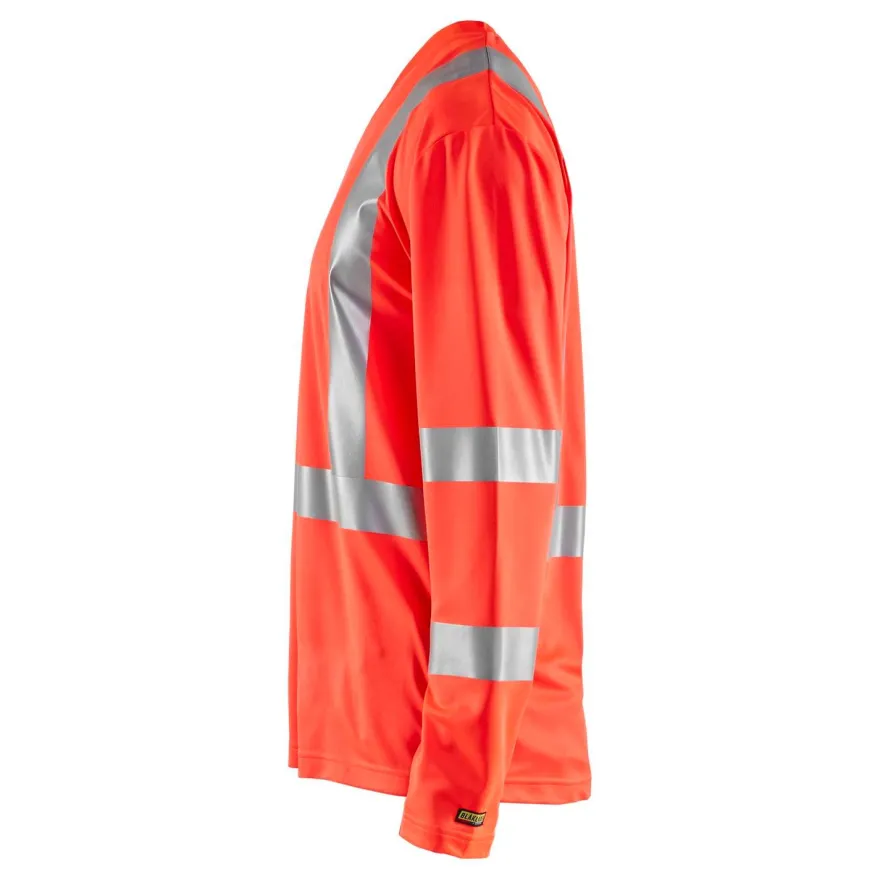 Pitkähihainen t-paita Blåkläder 3383 Highvis, huomiopunainen