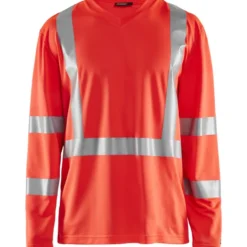 Pitkähihainen t-paita Blåkläder 3383 Highvis, huomiopunainen