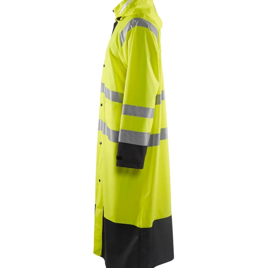 Pitkä sadetakki Blåkläder 4325 Highvis, huomiokeltainen/musta