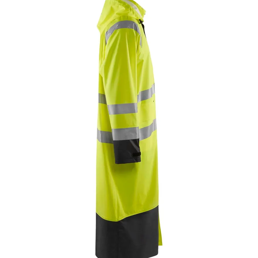 Pitkä sadetakki Blåkläder 4325 Highvis, huomiokeltainen/musta