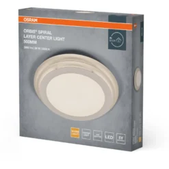 Plafondi Osram Orbis Spiral Layer pyöreä 38W 3000K valkoinen