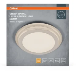 Plafondi Osram Orbis Spiral Layer pyöreä 38W 3000K valkoinen