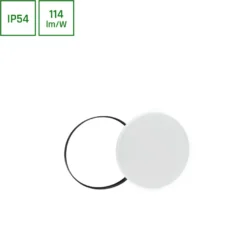 Plafondi Spectrum Nymphea Black & White 115° IP54 valkoinen/musta, eri vaihtoehtoja