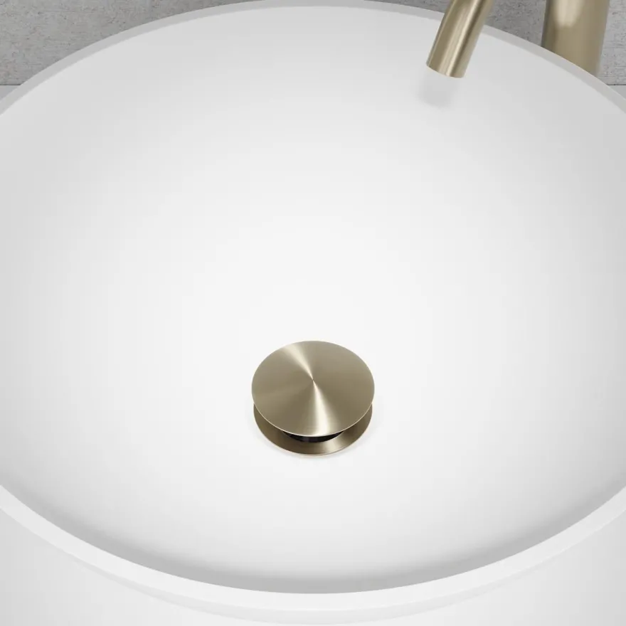 Pohjaventtiili Scandtap Steel Pop-up universal Duo, pop-up, Champagne