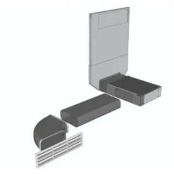 Poistoilmakanava Savo AirVent S60 Nero 60/80