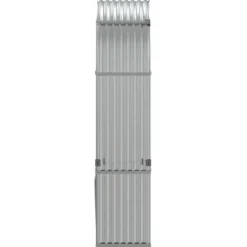 Polttopuuteline hopea 120x45x210 cm galvanoitu teräs